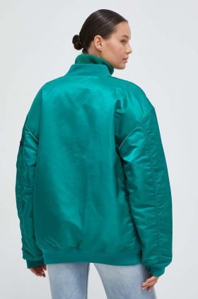 Alpha Industries geaca bomber MA-1 Core Wmn femei, culoarea verde, de tranzitie