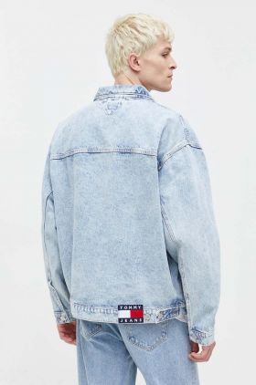 Tommy Jeans geaca jeans barbati, de tranzitie, oversize