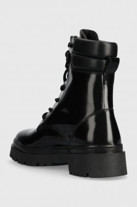 Gant bocanci de piele Aligrey femei, culoarea negru, cu toc plat, 27541322.G00