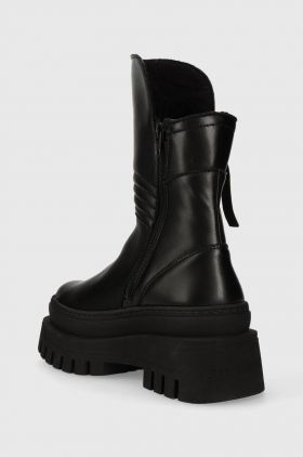 Steve Madden botine Catch femei, culoarea negru, cu platforma, SM11002700