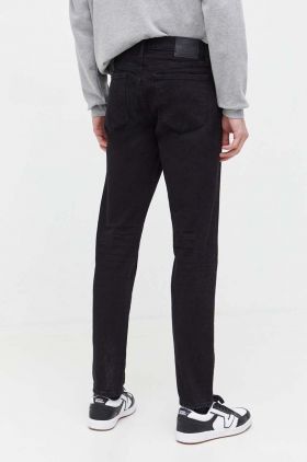 Abercrombie & Fitch jeansi barbati, culoarea negru