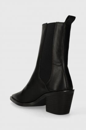 Answear Lab cizme femei, culoarea negru, cu toc drept