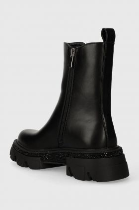 Answear Lab cizme femei, culoarea negru, cu platforma