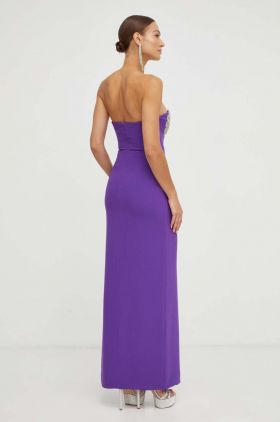 Nissa rochie culoarea violet, maxi, mulata