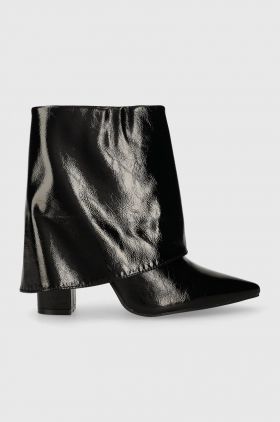 Answear Lab botine femei, culoarea negru, cu toc drept