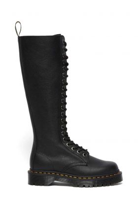 Dr. Martens ghete de piele 1B60 Bex femei, culoarea negru, cu toc plat, DM27016001