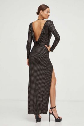 Nissa rochie culoarea negru, maxi, mulata