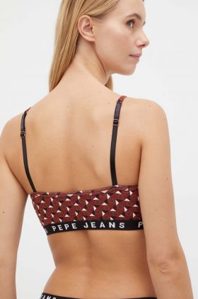 Pepe Jeans sutien culoarea bordo, modelator