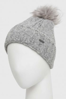 Hollister Co. caciula culoarea gri, din tricot gros