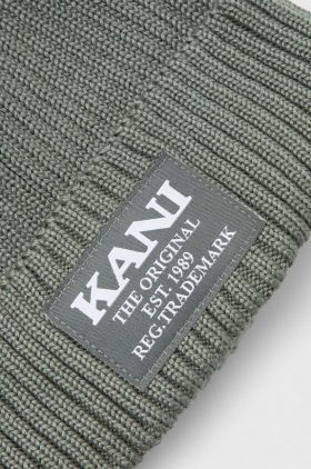 Karl Kani caciula culoarea verde, din tricot gros