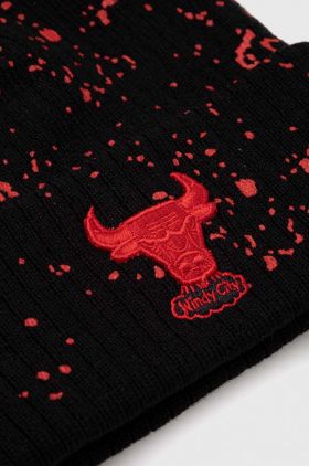 Mitchell&Ness caciula CHICAGO BULLS culoarea negru, din tricot gros