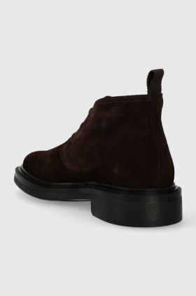 Gant pantofi de piele intoarsa Fairwyn barbati, culoarea maro, 27643407.G46