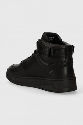 Karl Lagerfeld sneakers din piele KREW KC culoarea negru, KL53046