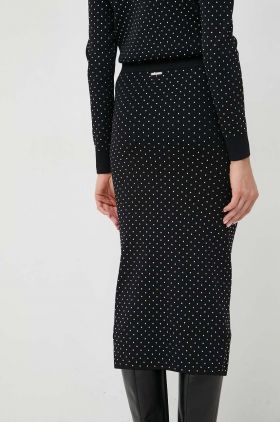 MICHAEL Michael Kors fusta culoarea negru, midi, creion
