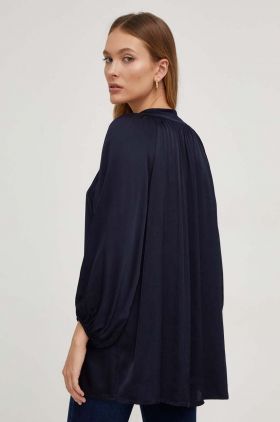Answear Lab camasa femei, culoarea albastru marin, regular