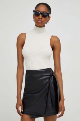 Answear Lab fusta culoarea negru, mini, drept