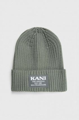 Karl Kani caciula culoarea verde, din tricot gros