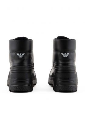 Emporio Armani pantofi inalti barbati, culoarea negru, X4M391 XF741 00002