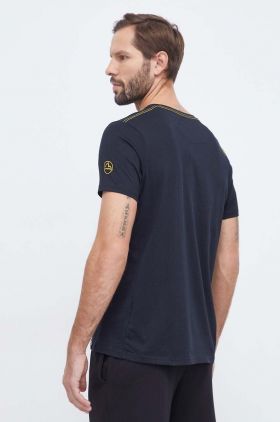 LA Sportiva tricou Cinquecento barbati, culoarea negru, cu imprimeu