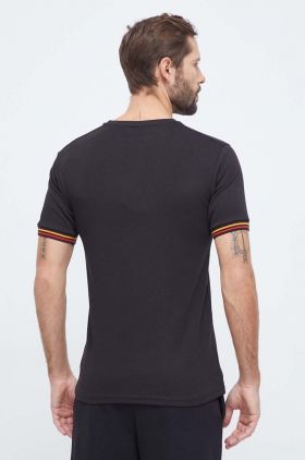 Ellesse tricou din bumbac barbati, culoarea negru, neted