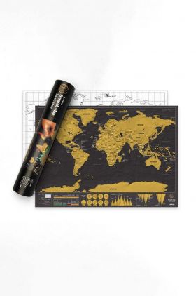 Luckies of London hartă răzuibilă Scratch Map® Travel Deluxe
