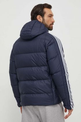 adidas geaca de puf barbati, culoarea albastru marin, de iarna