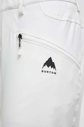 Burton pantaloni Marcy High Rise culoarea alb