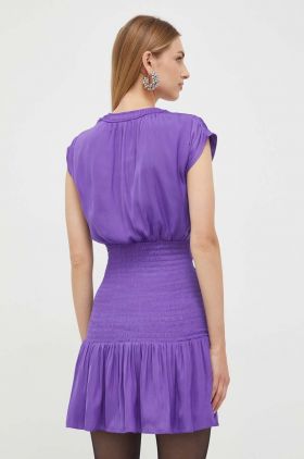 Morgan rochie culoarea violet, mini, mulata