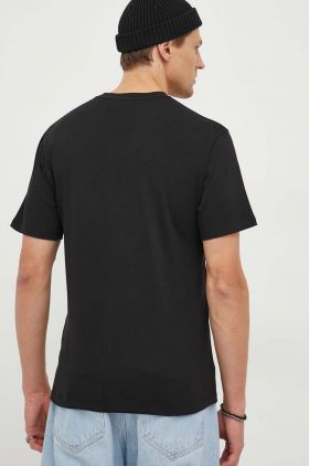 The Kooples tricou din bumbac barbati, culoarea negru, cu imprimeu