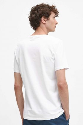 Medicine tricou din bumbac barbati, culoarea alb, cu imprimeu