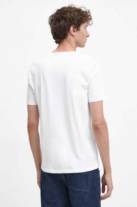 Medicine tricou din bumbac barbati, culoarea alb, cu imprimeu