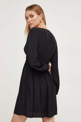 Answear Lab rochie culoarea negru, mini, evazati