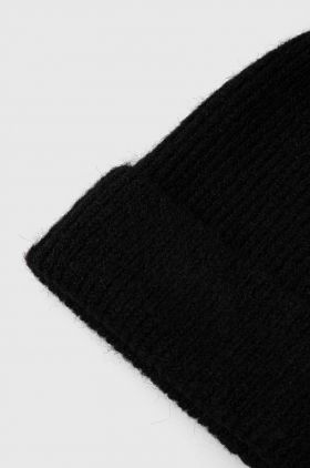 Silvian Heach caciula din amestec de lana culoarea negru, din tricot gros