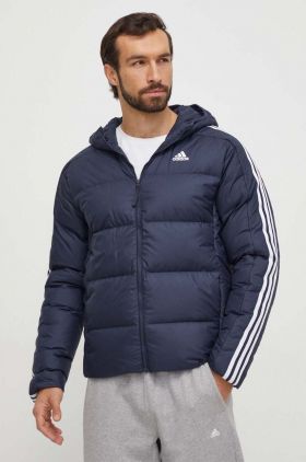 adidas geaca de puf barbati, culoarea albastru marin, de iarna