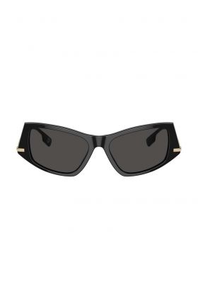 Burberry ochelari de soare femei, culoarea negru