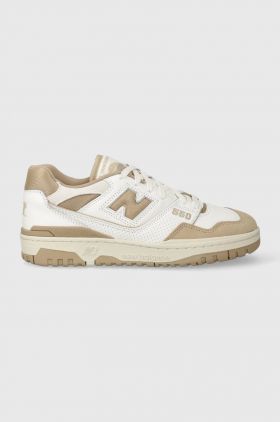 New Balance sneakers BB550NEC culoarea alb