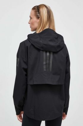 adidas geacă femei, culoarea negru, de tranziție HT8774