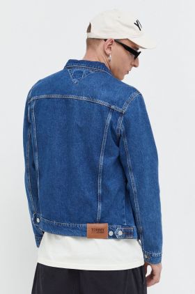 Tommy Jeans geaca jeans barbati, de tranzitie