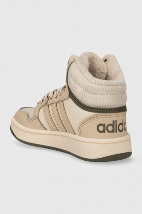 adidas Originals sneakers pentru copii HOOPS MID 3.0 K culoarea bej