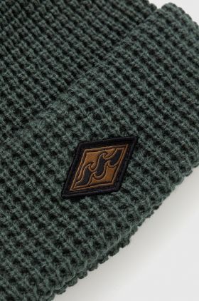 Billabong caciula culoarea verde, din tricot gros