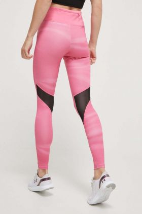 Mizuno leggins de alergare Printed culoarea roz, modelator