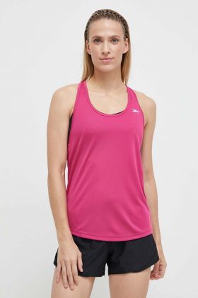 Reebok top de antrenament Workout Ready culoarea roz