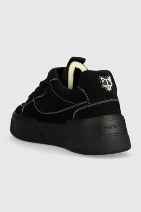 Naked Wolfe sneakers din piele intoarsă Kosa culoarea negru