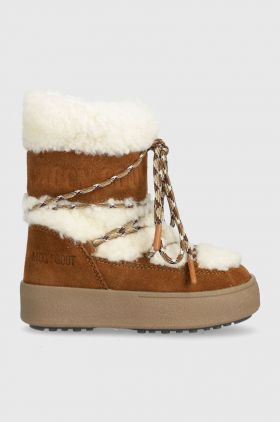 Moon Boot cizme de iarna copii 34300800 MB JTRACK SHEARLING culoarea bej