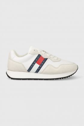 Tommy Jeans sneakers TJW EVA RUNNER MAT MIX ESS culoarea alb, EN0EN02510