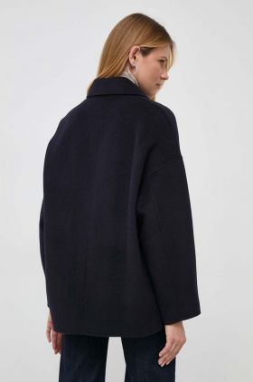 MAX&Co. geacă cu aspect de cămașă culoarea albastru marin, de tranzitie, oversize