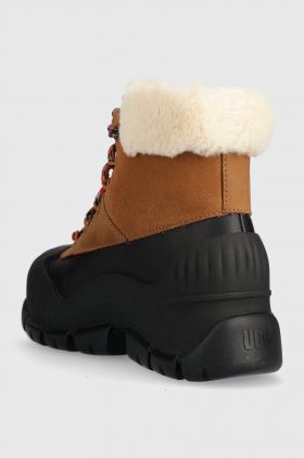 UGG pantofi Adiroam Hiker culoarea maro, cu toc plat, izolat, 1130851