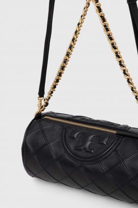 Tory Burch poseta de piele culoarea negru