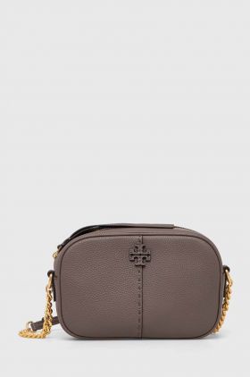 Tory Burch poseta de piele culoarea maro