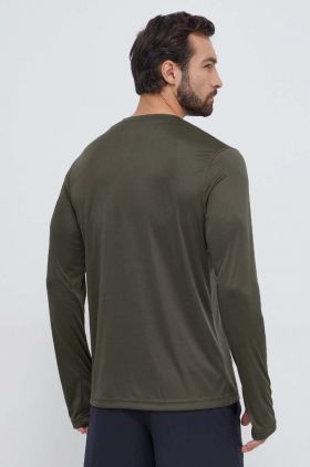 Reebok mânecă lungă de antrenament Tech culoarea verde, neted